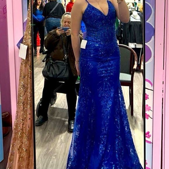BlueSize 6 Mermaid dress